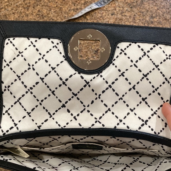 Kate Spade Keira Newbury Lane Black Saffiano Leather Clutch - Picture 6 of 6